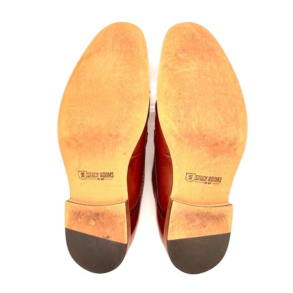Stacy Adams Dickinson Cognac Leather Cap-Toe Oxford Men’s size 10M